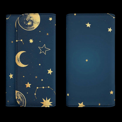 Night Sky Durable Trifold Leather Wallet