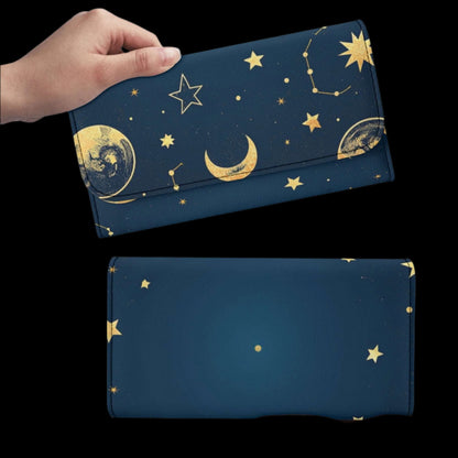 Night Sky Durable Trifold Leather Wallet