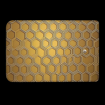 Honeycomb Durable Trifold Leather Clutch Wallet