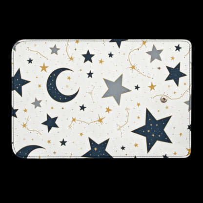 Stars Durable Trifold Leather Clutch Wallet