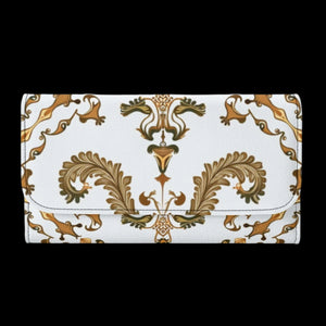 Opulent Imperial Elegance Leather Clutch Wallet | Premium Trifold Design with Regal Detailing