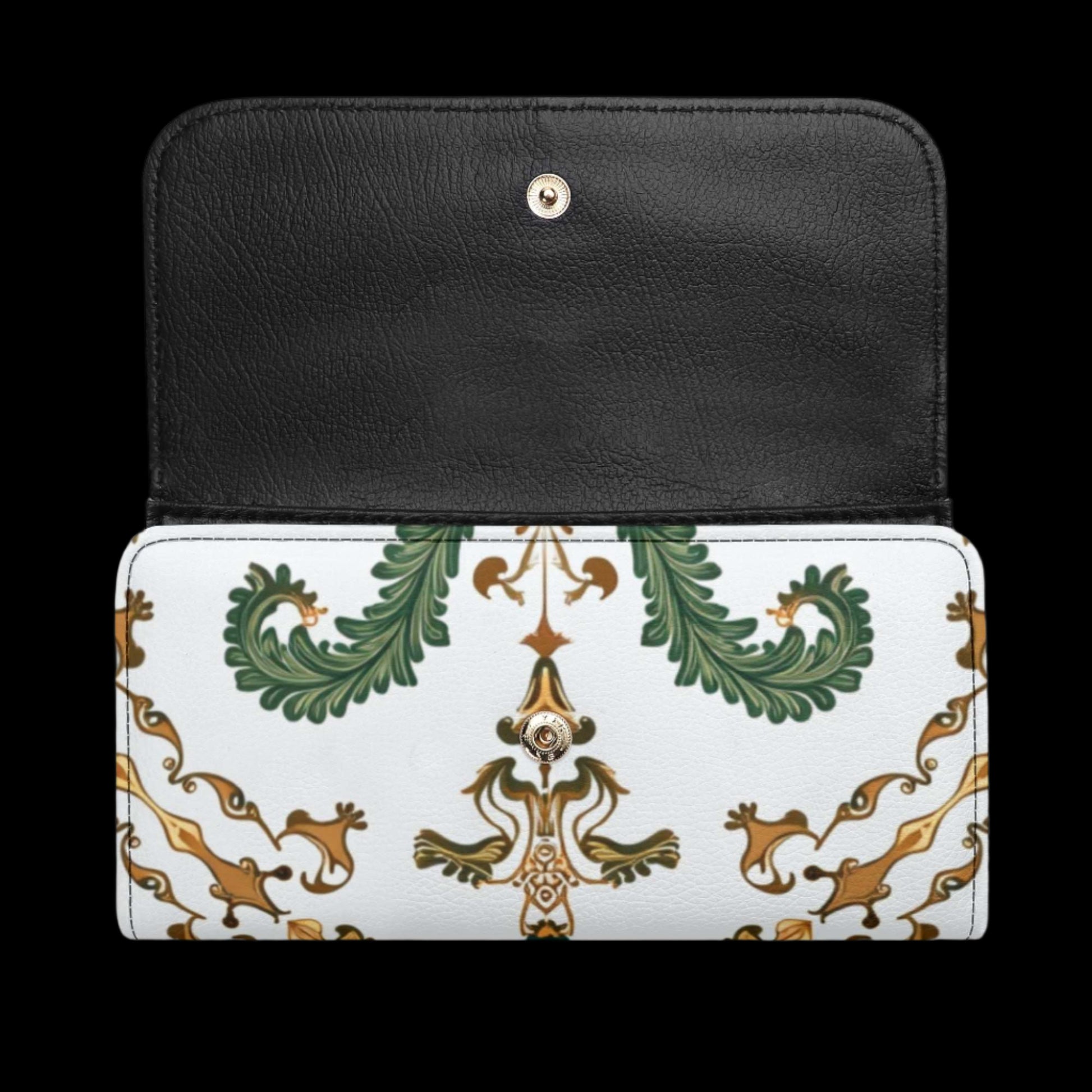 Imperial Elegance Durable Trifold Leather Clutch Wallet