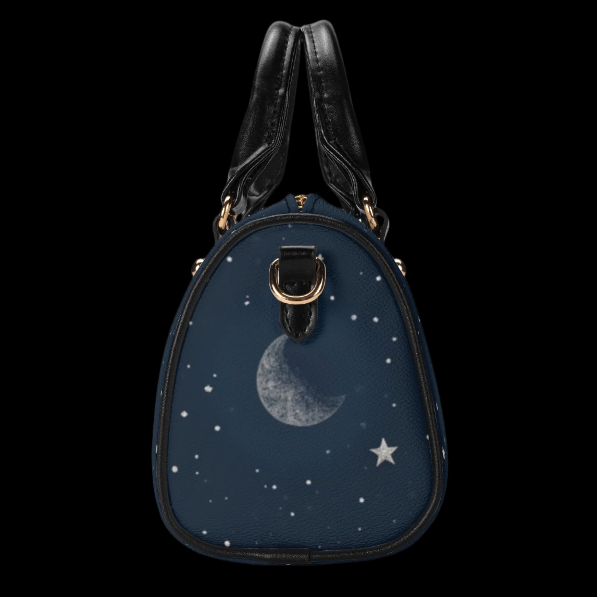 Space Lover Small Leather Satchel Handbag