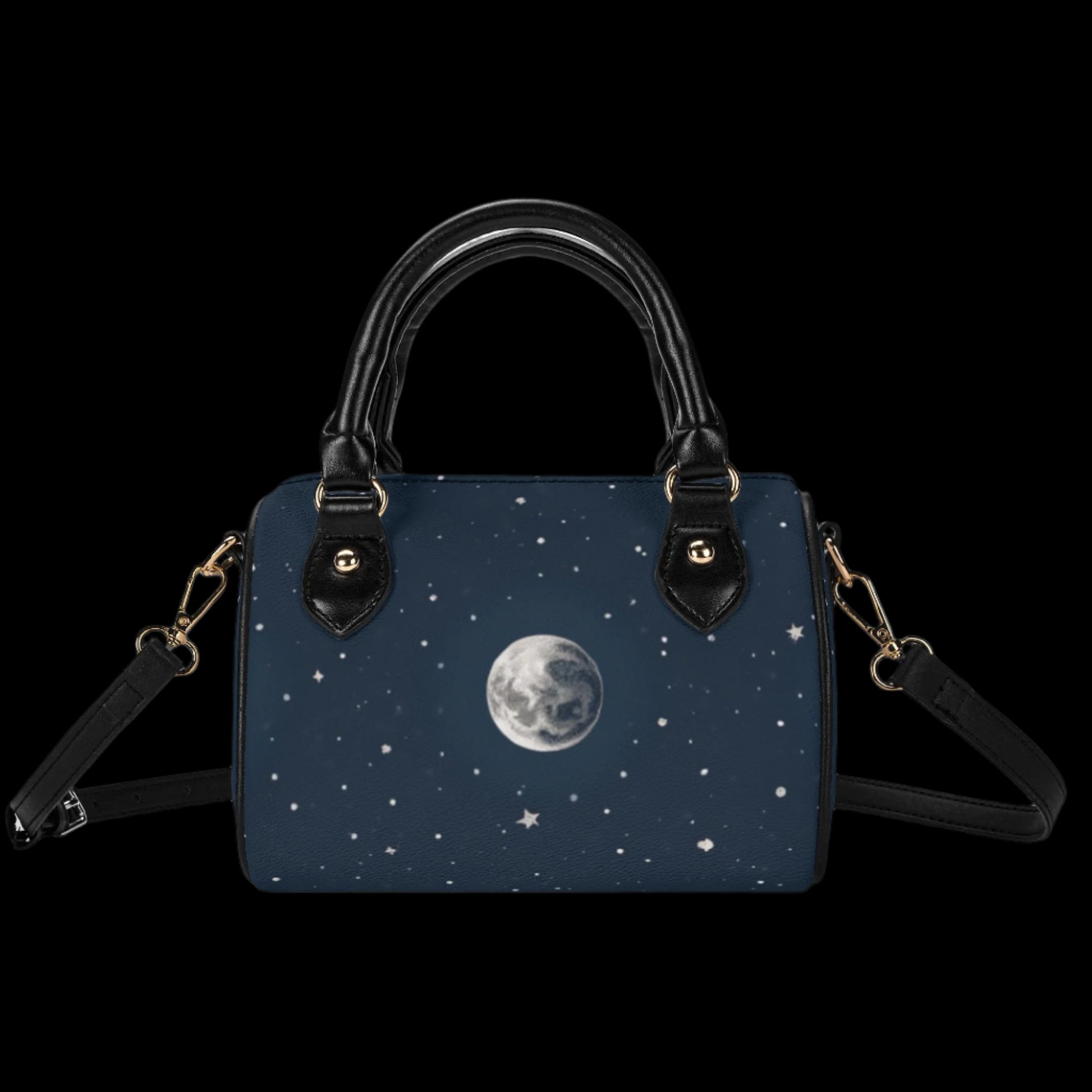 Space Lover Small Leather Satchel Handbag