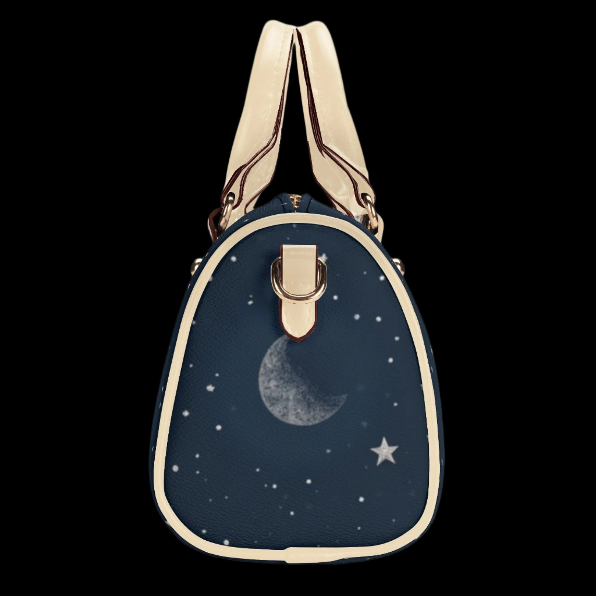 Space Lover Small Leather Satchel Handbag