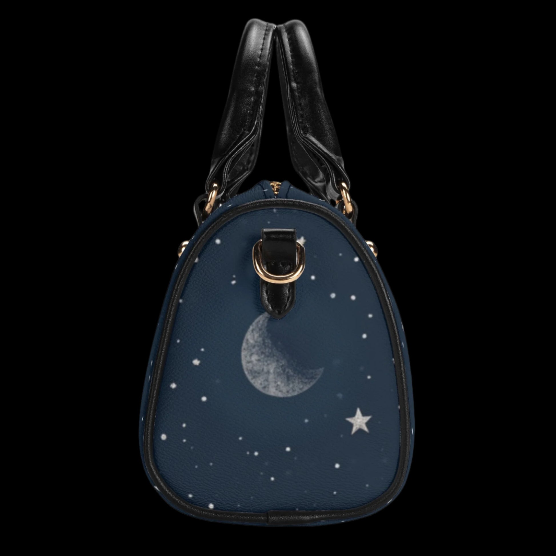 Space Lover Small Leather Satchel Handbag