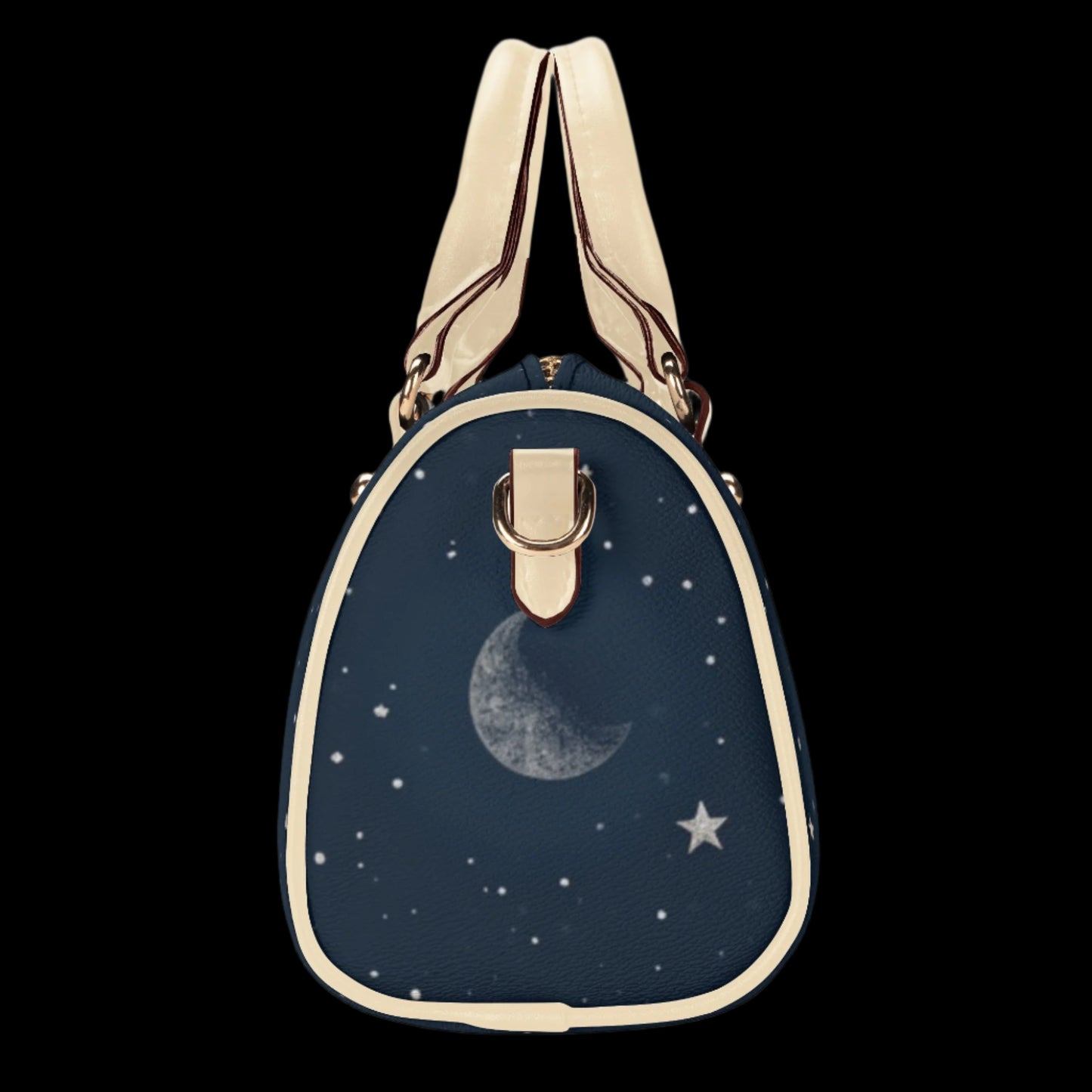 Space Lover Small Leather Satchel Handbag