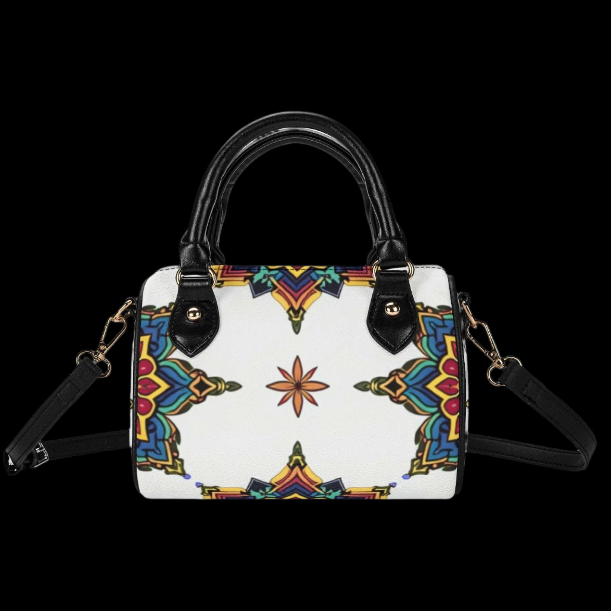 Jewel Bloom Small Leather Satchel Handbag