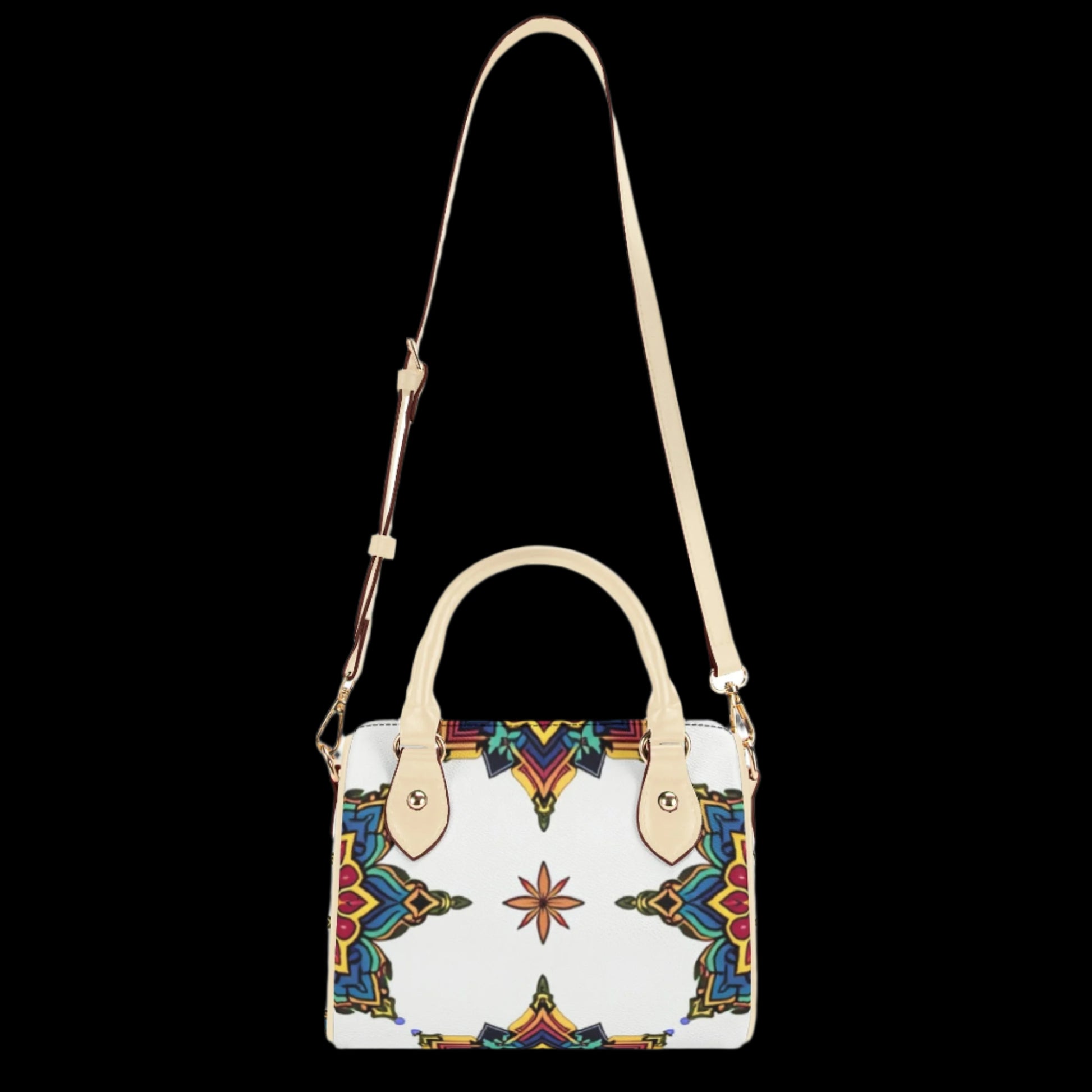 Jewel Bloom Small Leather Satchel Handbag