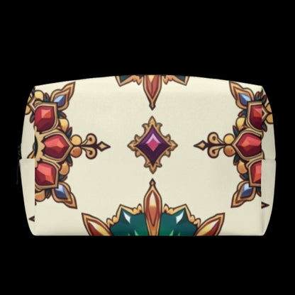 Jewel Bloom PU Leather Cosmetic Bag