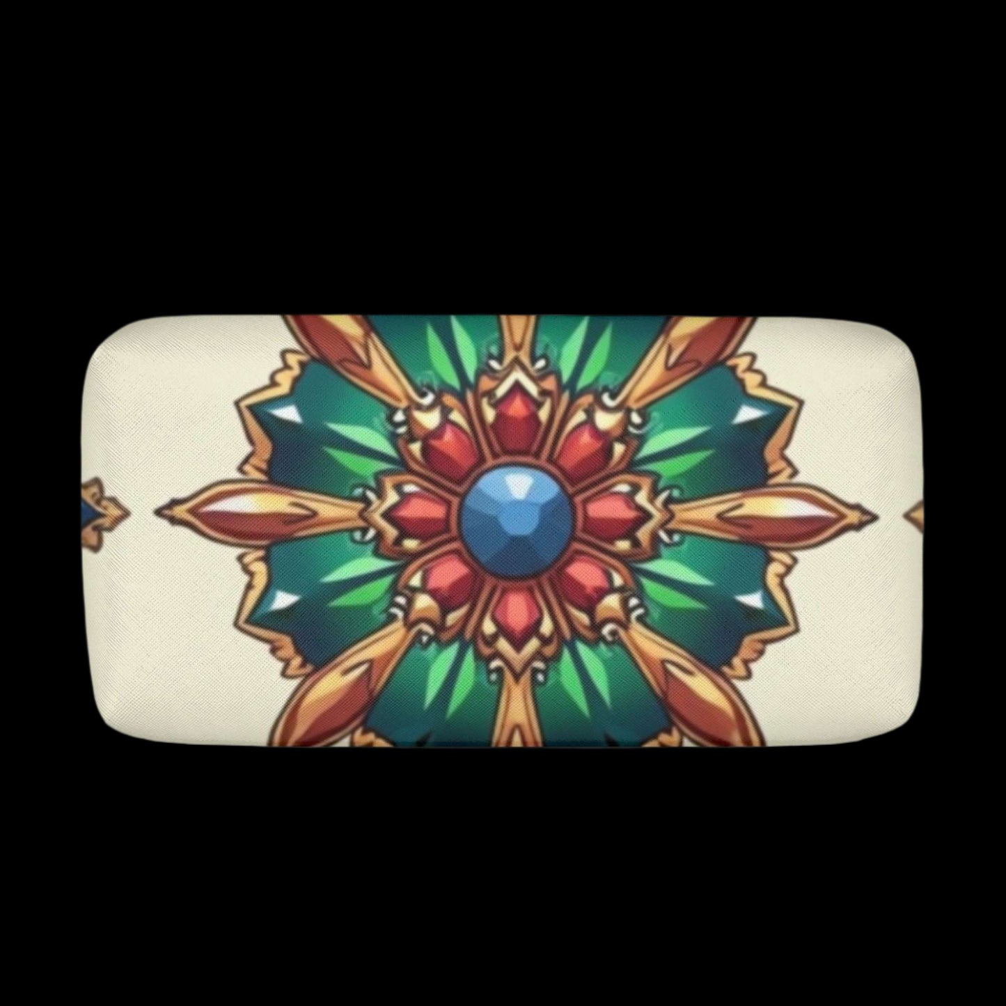 Jewel Bloom PU Leather Cosmetic Bag