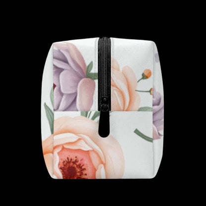 Floral PU Leather Cosmetic Bag