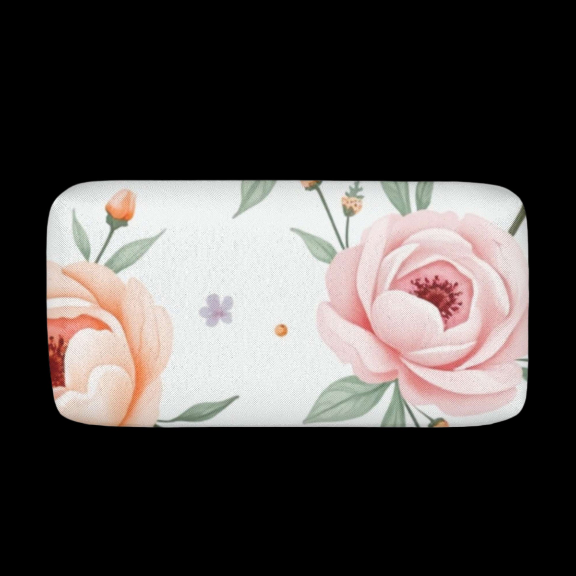 Floral PU Leather Cosmetic Bag