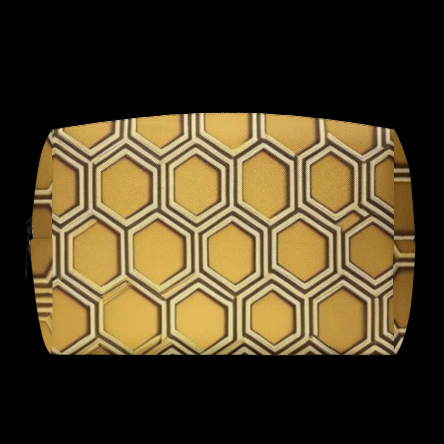 Honeycomb PU Leather Cosmetic Bag