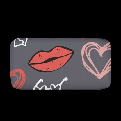 Hearts & Kisses PU Leather Cosmetic Bag