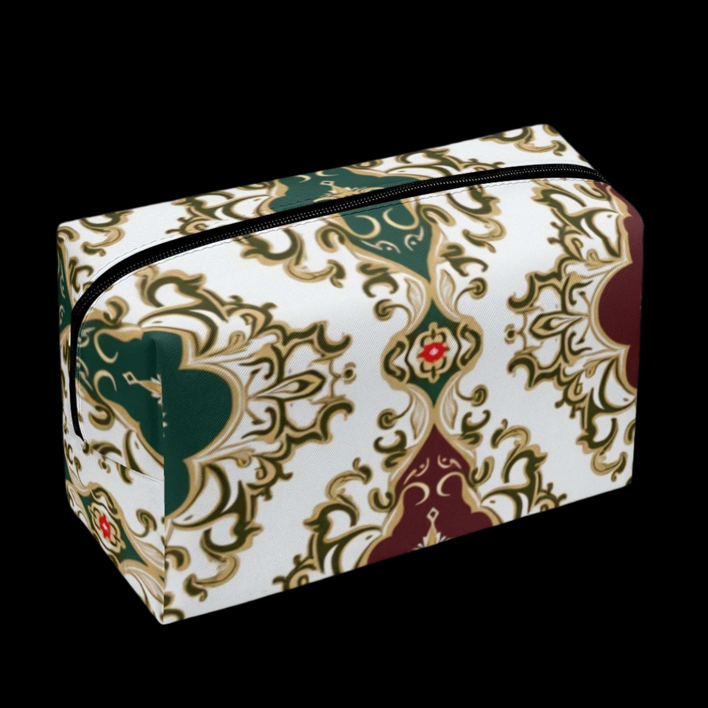 Damask PU Leather Cosmetic Bag Default Title