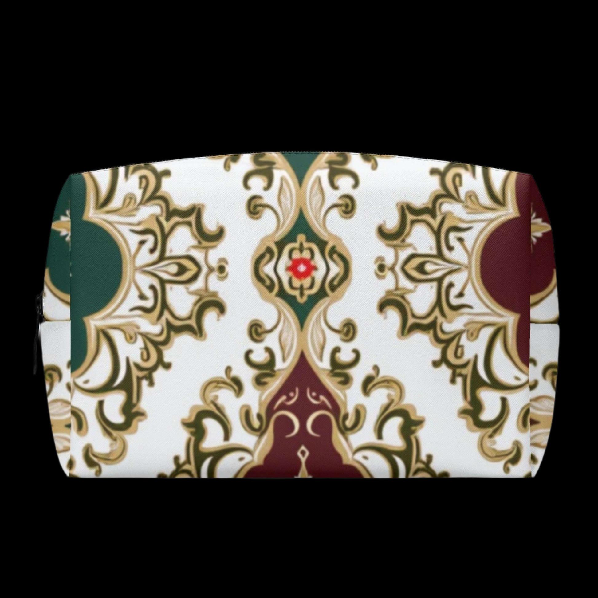 Damask PU Leather Cosmetic Bag