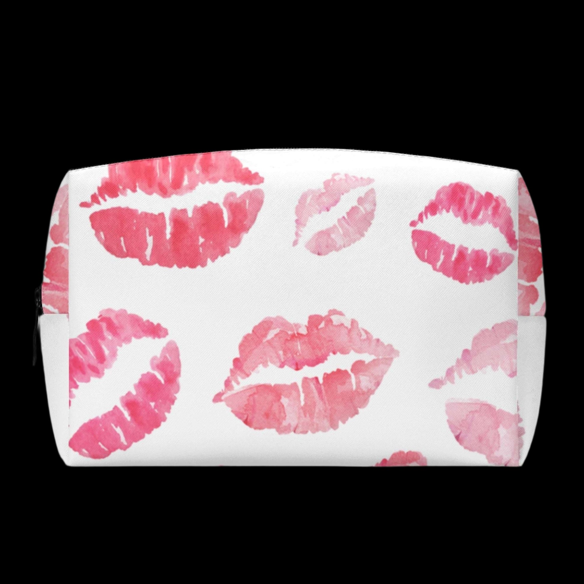 Lips PU Leather Cosmetic Bag