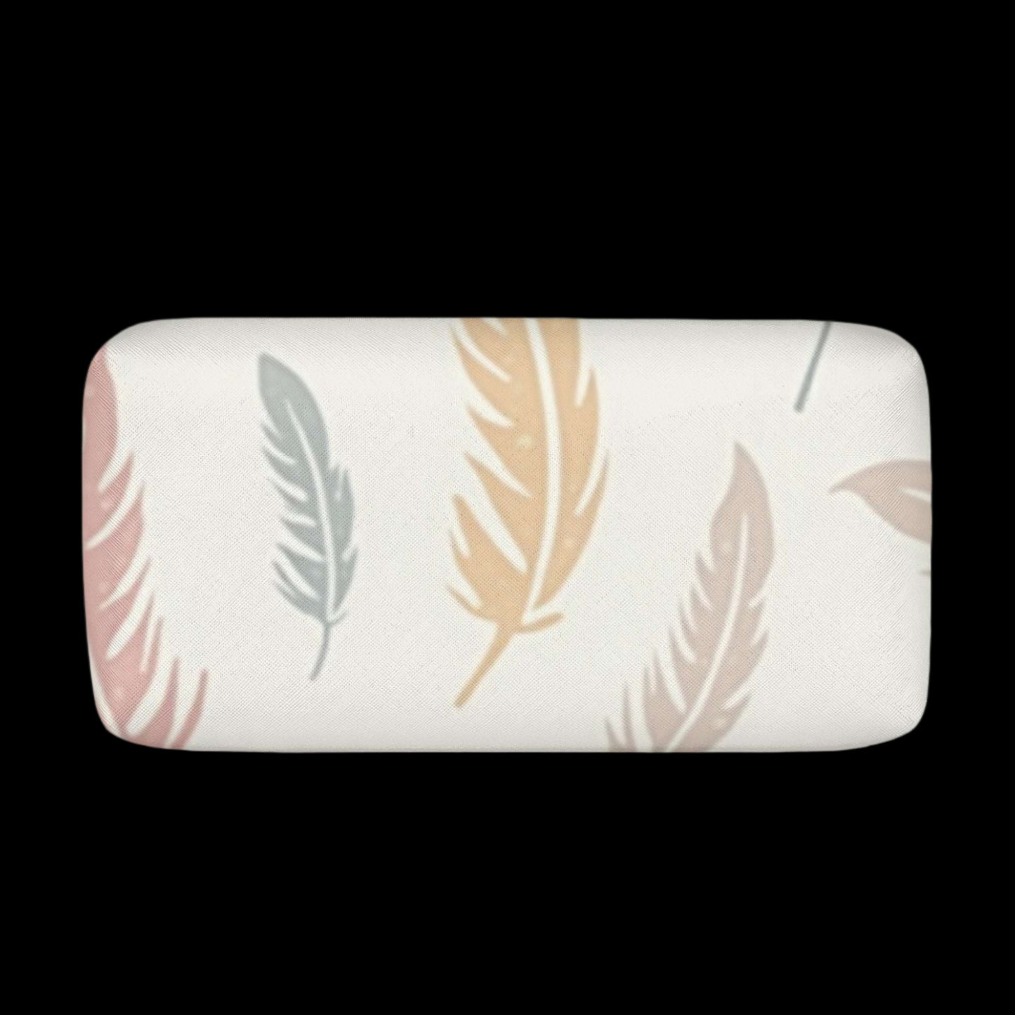 Feather PU Leather Cosmetic Bag