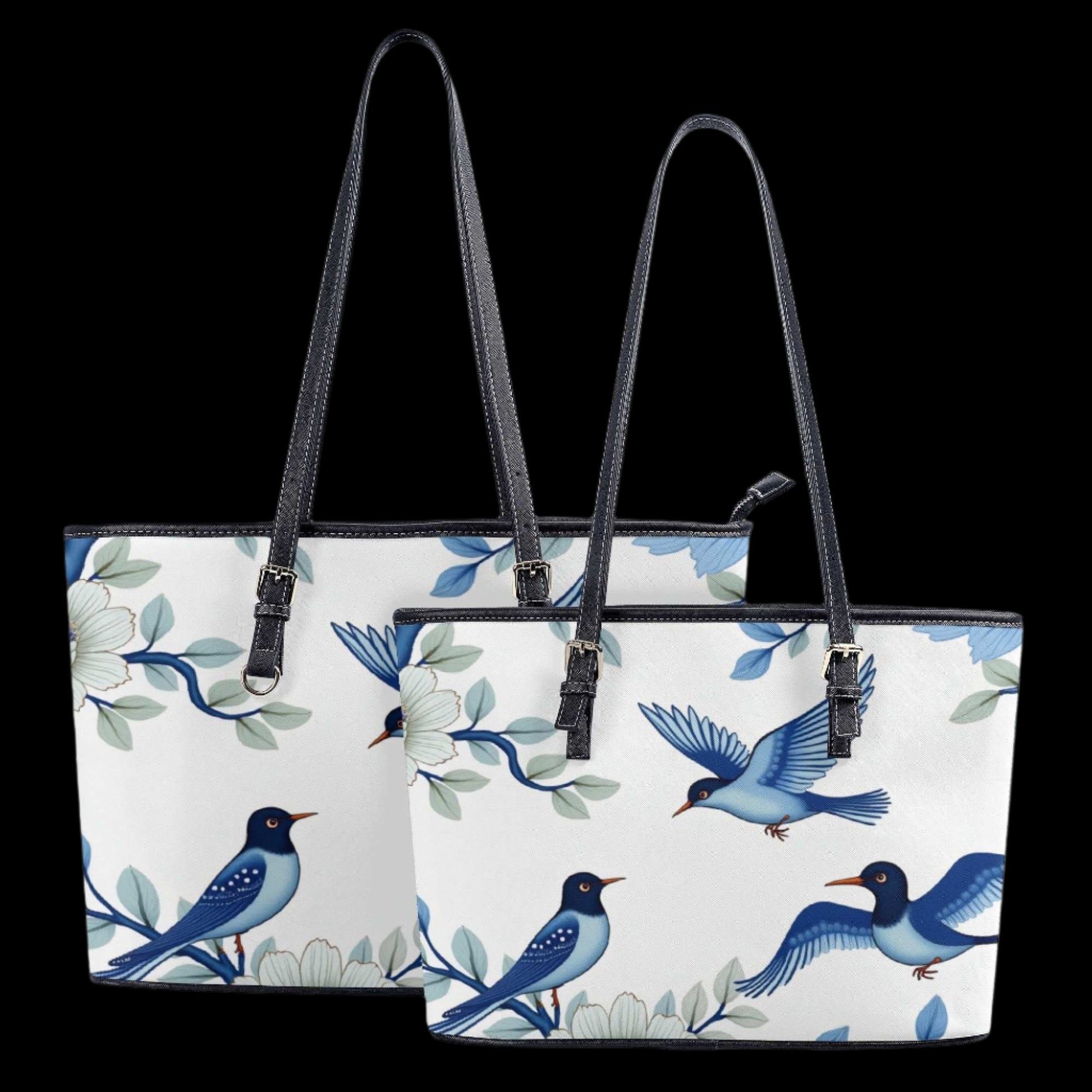 Elegant Blue Bird Tote