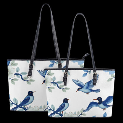 Elegant Blue Bird Tote