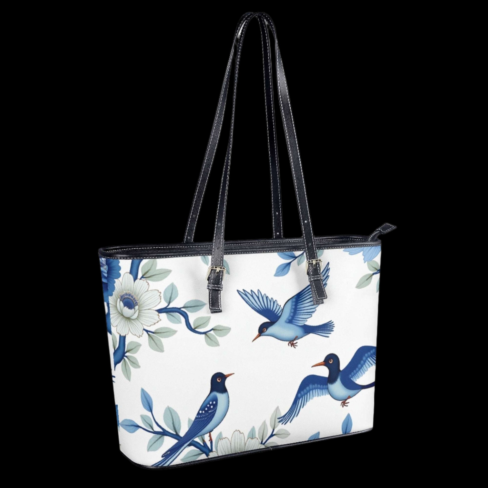 Elegant Blue Bird Tote