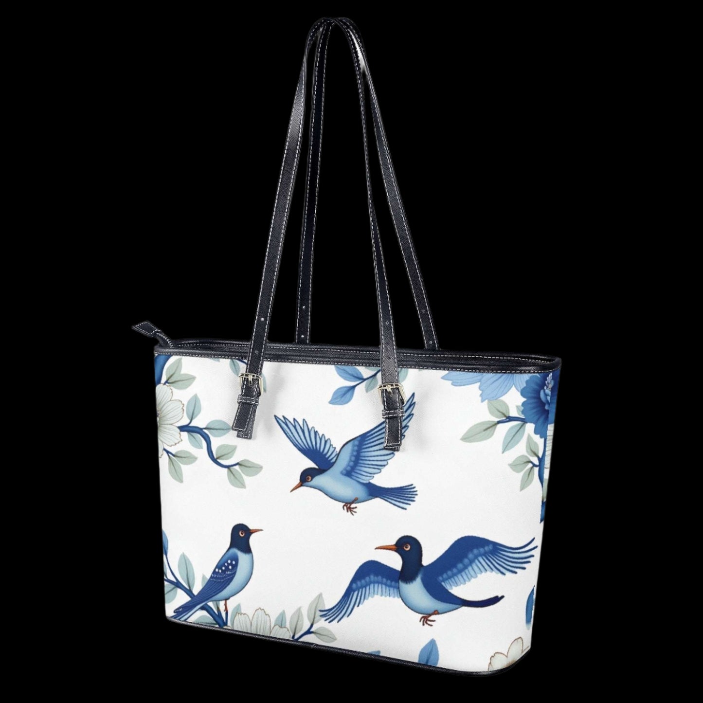 Elegant Blue Bird Tote