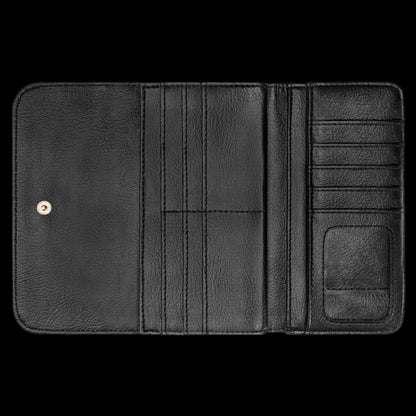 Imperial Elegance Durable Trifold Leather Clutch Wallet