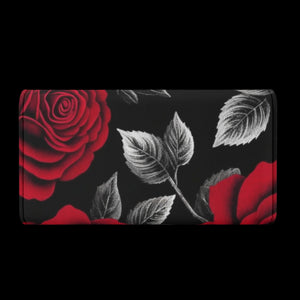 Opulent Roses Trifold Leather Wallet | Premium Leather with Beautiful Rose Motif - Hover