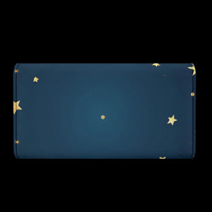 Opulent Night Sky Trifold Wallet | Premium Leather with Celestial Detailing - Hover